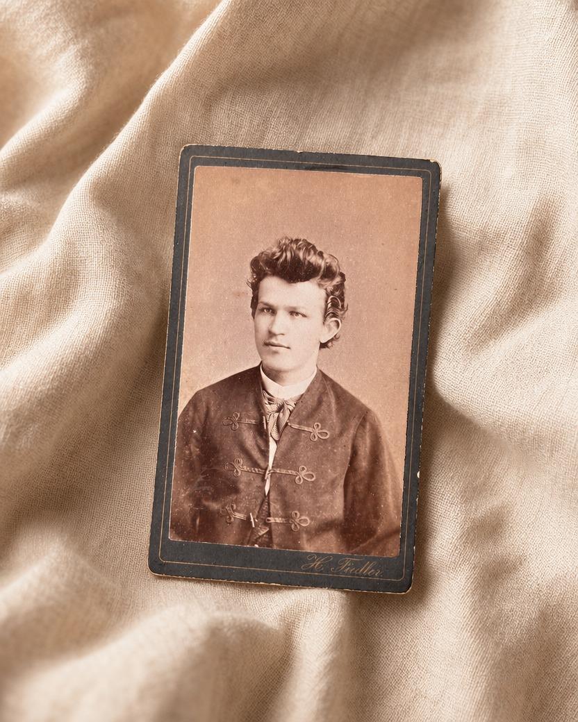 H. Fiedler - Young Man, Curly Hair