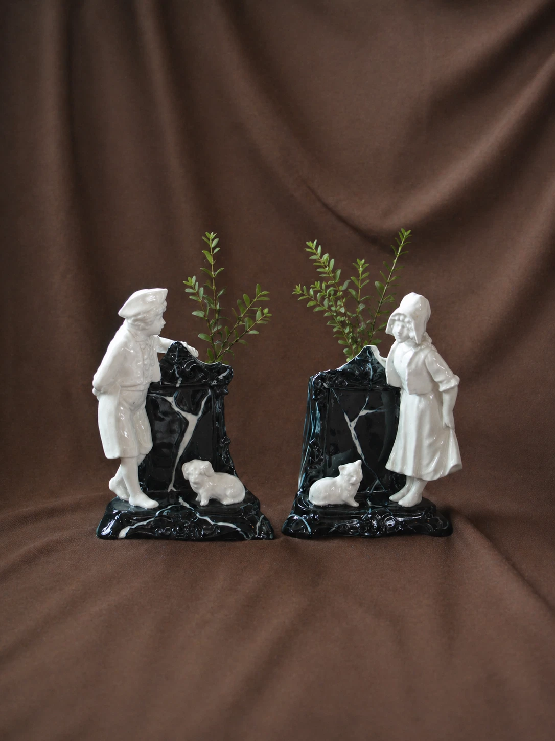 Figural Spill Vases, Memento Mori