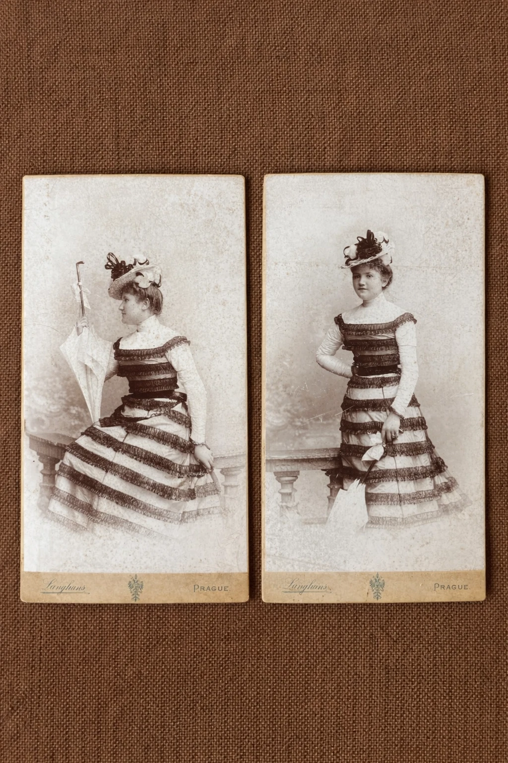 Pair of Cabinet Cards, Unidentified Woman