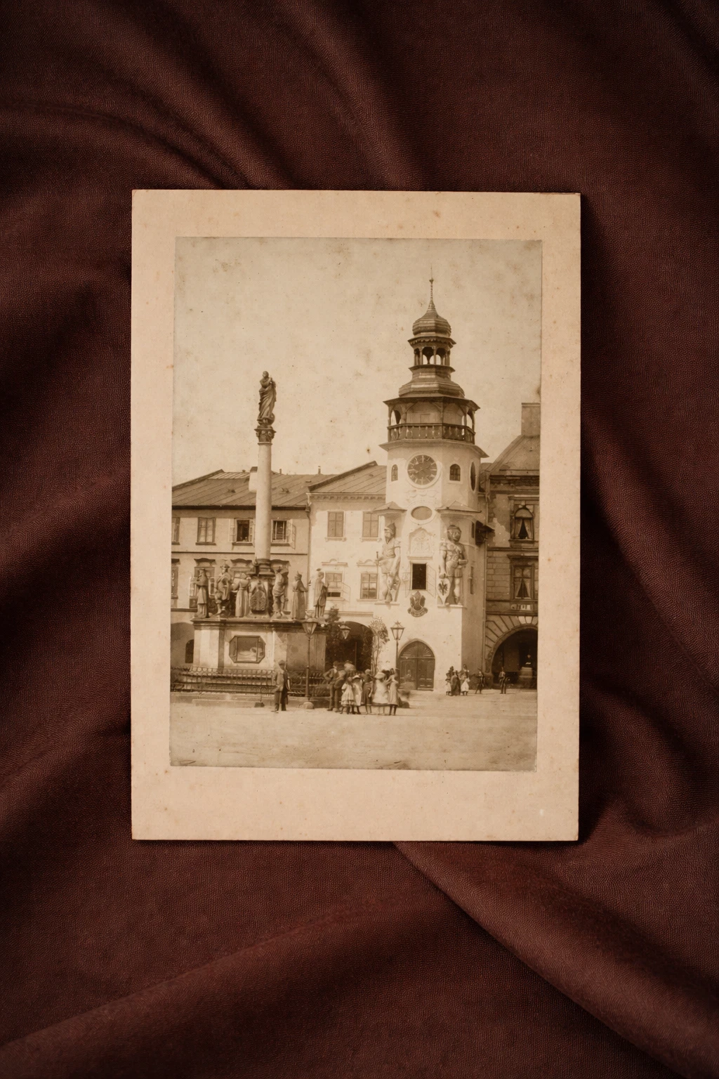 Town Square with Plague Column