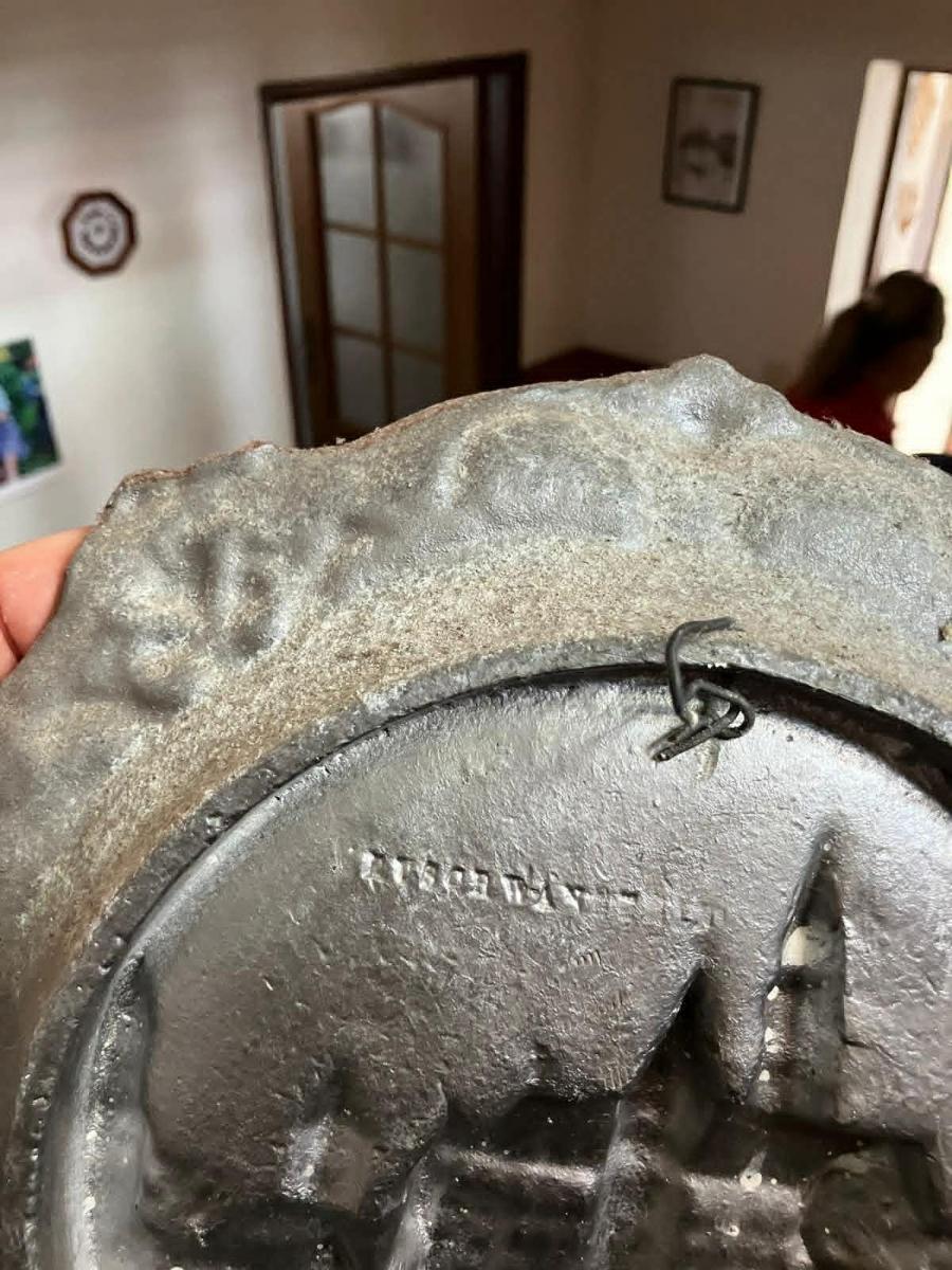 Charles Bridge Relief Plate, Cast Metal photo 2