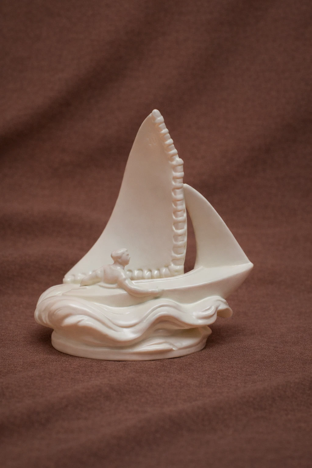 Sailing Boat Figural Sculpture, Dated 1956