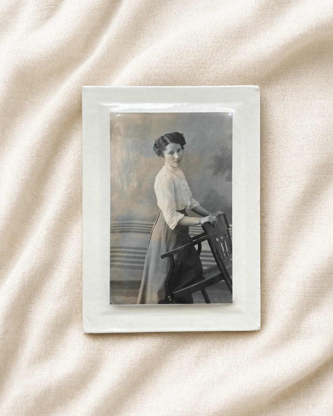 Portrait on Convex Celluloid, Young Woman