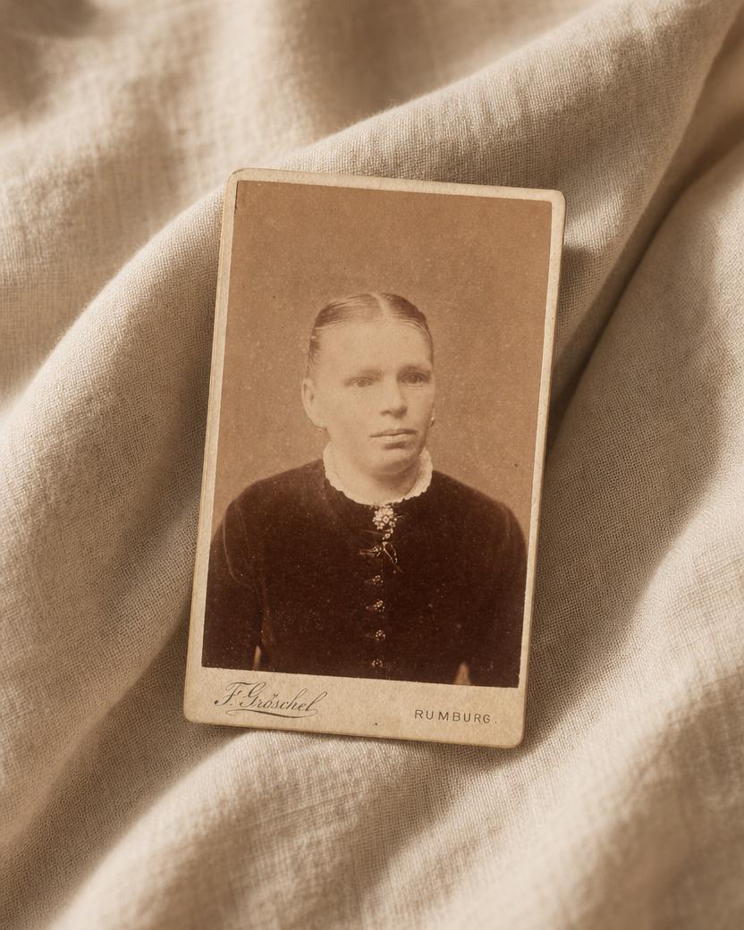 F. Groschel - Young Woman, Lace Collar