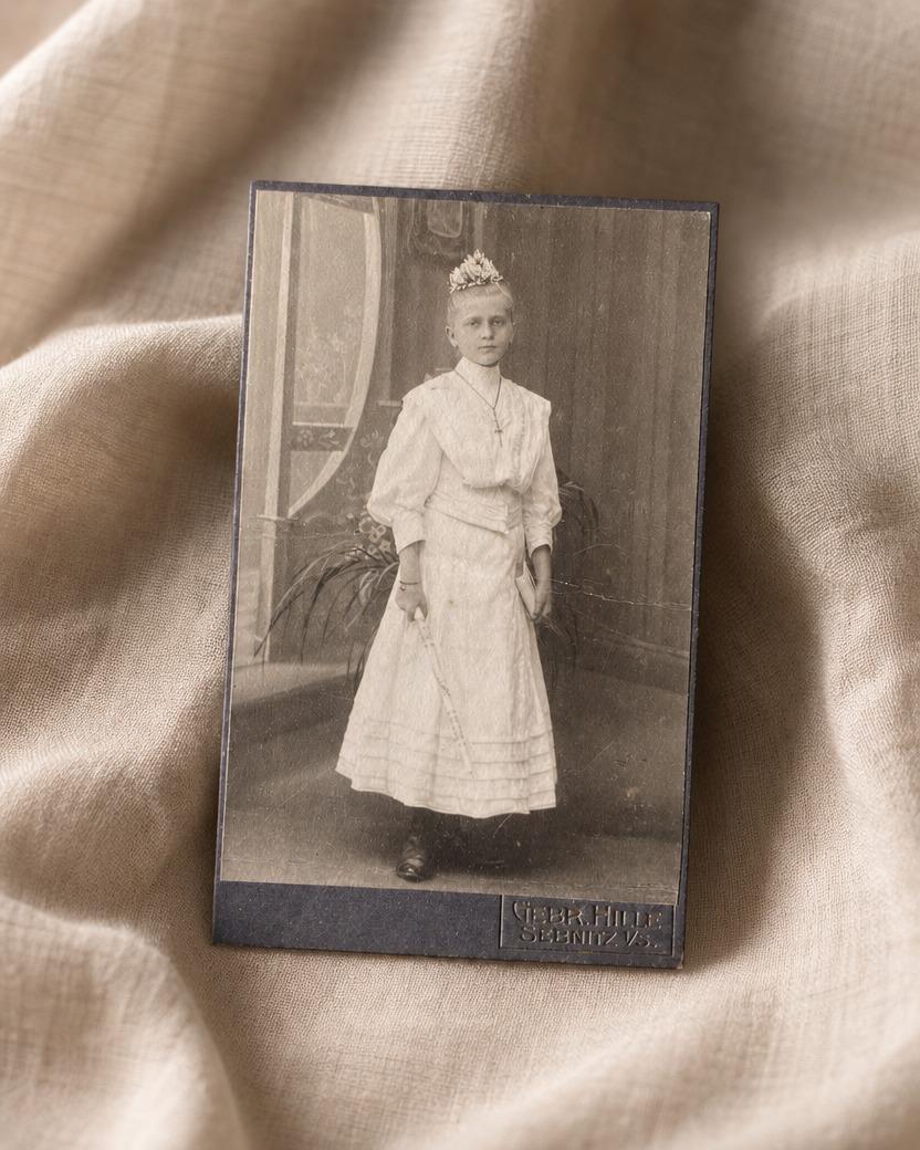 Gebr. Hille - Girl in First Communion Dress