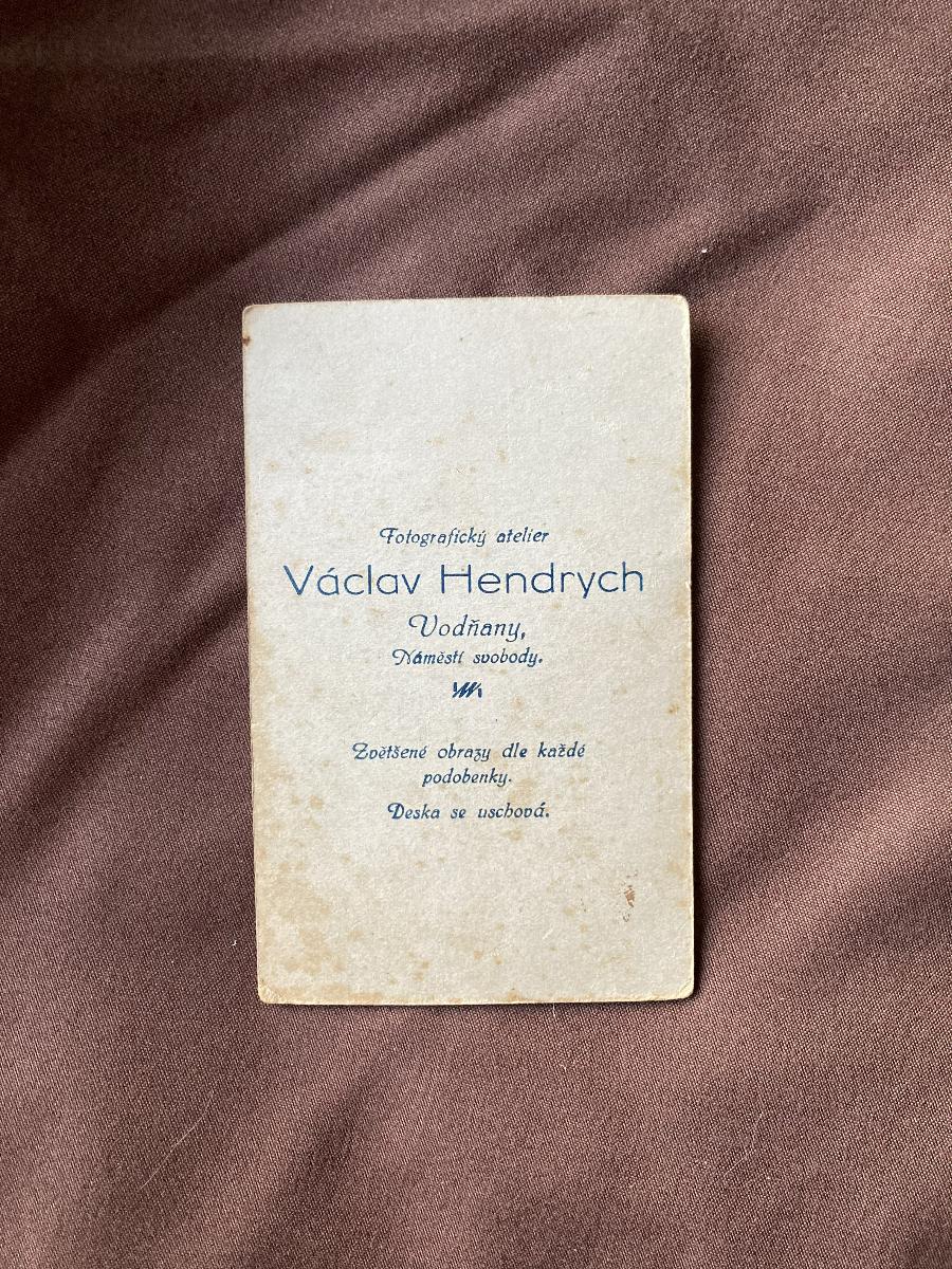 V. Hendrych - Young Man, Vodnany photo 4