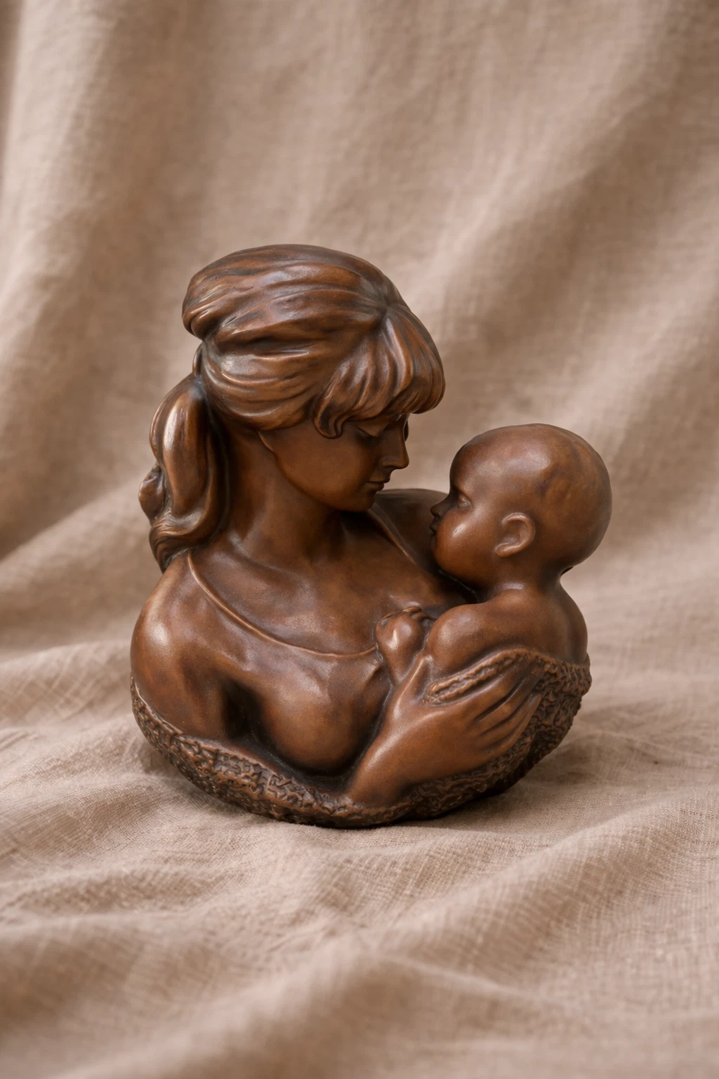 Bohumil Kokrda - Mother and Child (Bronze Glaze)