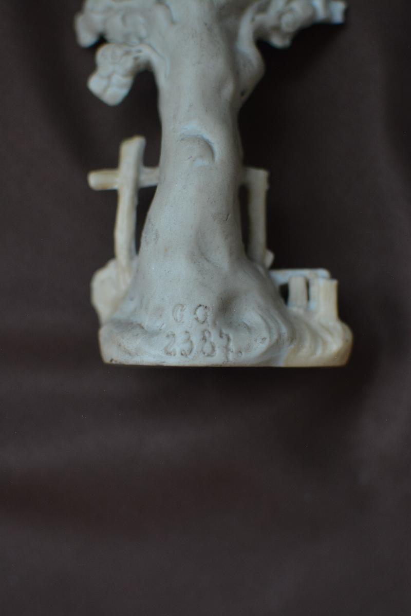 Pair of Porcelain Dedication Frames, Boy and Bocage photo 6